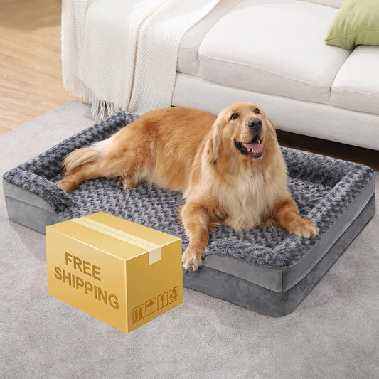 Cama Ortopédica Perros Grandes: impermeable, resistente a mordidas, lavable y con diseño de sofá de lujo