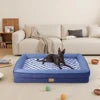 Cama Ortopédica Perros Envío Gratis: Base Antideslizante y Funda Lavable – Espuma viscoelástica, extraíble y fácil de limpiar