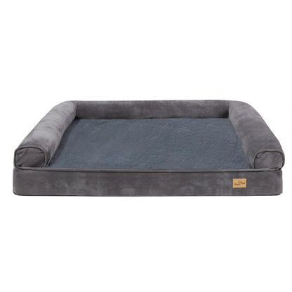 Cama Ortopédica XXL Perros Grandes: con Cojines Laterales y Funda Lavable