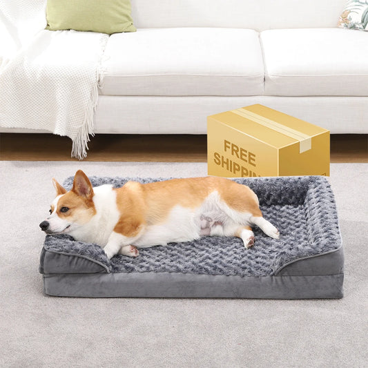 Cama Ortopédica Perros Todos los Tamaños: Sofá de Lujo Lavable y Antimordeduras