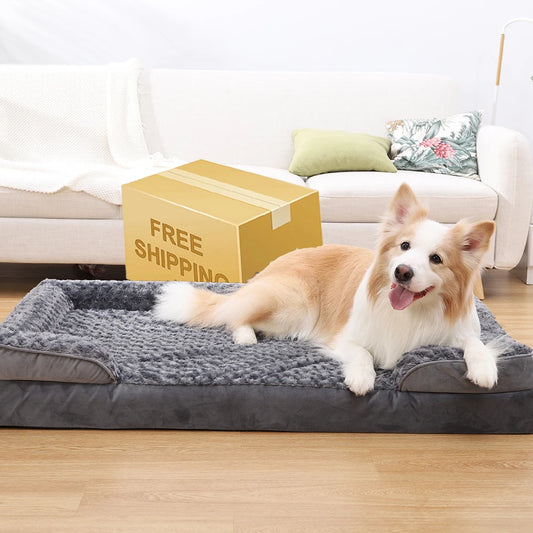 Cama Ortopédica Perros Grandes XXL: Impermeable, Resistente y Lavable