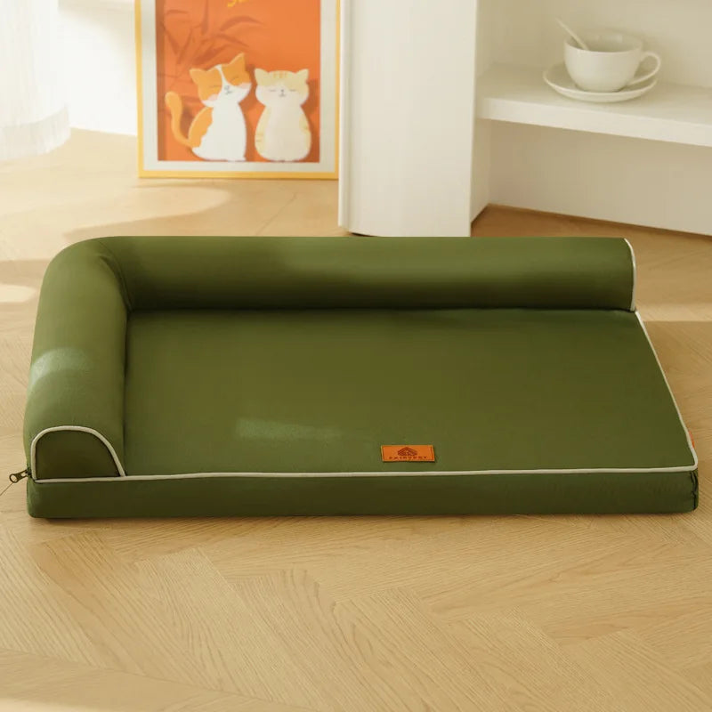 Cama Ortopédica Perros y Gatos: todas las estaciones, resistente a arañazos y mordidas, funda extraíble y lavable