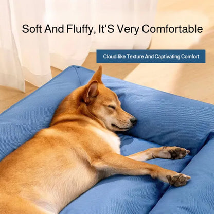 Cama Ortopédica Perros Medianos Soporte Integral: Antiestrés, Impermeable y con Bordes Acolchados para Máxima Comodidad