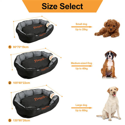 Cama Ortopédica Perros Medianos y Grandes Impermeable y Lavable