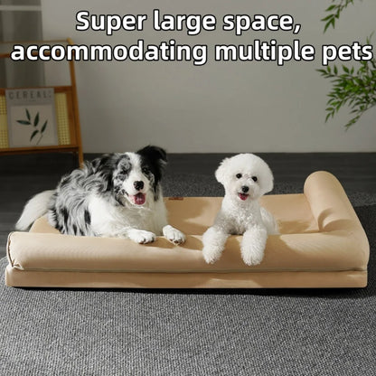 Cama Ortopédica Perros y Gatos: todas las estaciones, resistente a arañazos y mordidas, funda extraíble y lavable