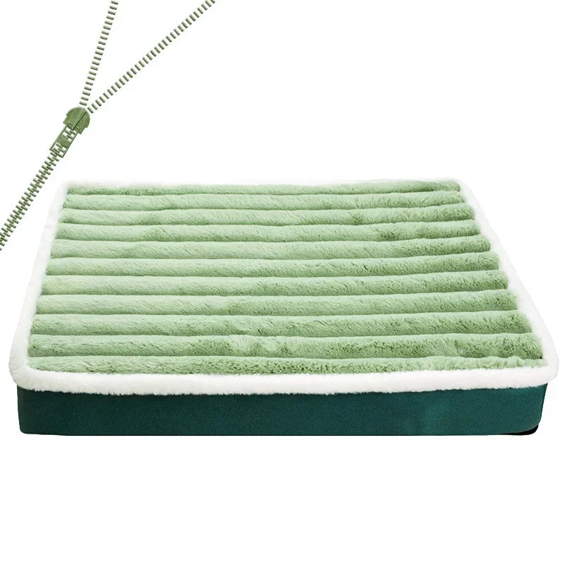 Cama Ortopédica Perros con cremallera: colchón viscoelástico para perros medianos y grandes, funda extraíble, ideal para descanso saludable y cómodo.