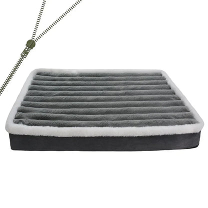 Cama Ortopédica Perros con cremallera: colchón viscoelástico para perros medianos y grandes, funda extraíble, ideal para descanso saludable y cómodo.
