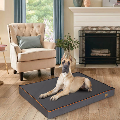 Cama Ortopédica Perros Varias Tallas (M, L, XL, 2XL, 3XL): impermeable y cómoda. Incluye funda lavable para fácil limpieza.