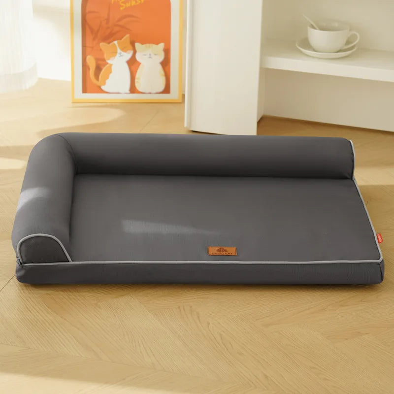 Cama Ortopédica Perros y Gatos: todas las estaciones, resistente a arañazos y mordidas, funda extraíble y lavable