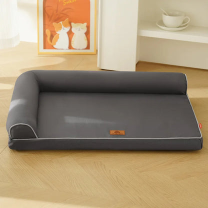 Cama Ortopédica Perros y Gatos: todas las estaciones, resistente a arañazos y mordidas, funda extraíble y lavable