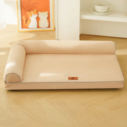 Cama Ortopédica Perros y Gatos: todas las estaciones, resistente a arañazos y mordidas, funda extraíble y lavable